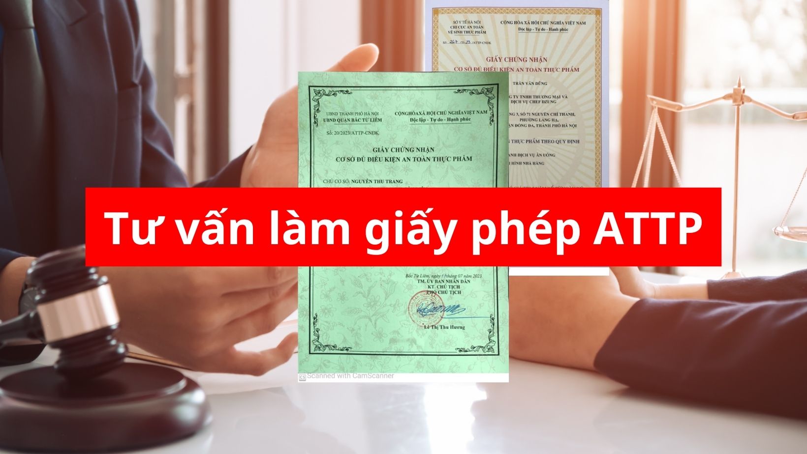 Tư vấn làm giấy phép vsattp trọn gói