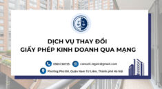 dịch vụ thay đổi giấy phép kinh doanh qua mạng