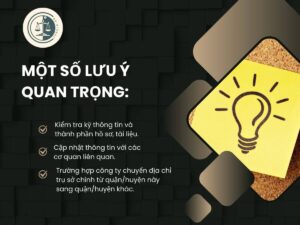 thay đổi địa chỉ trên giấy phép kinh doanh