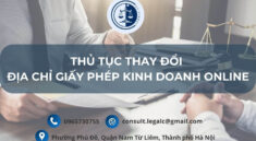 thủ tục thay đổi địa chỉ trên giấy phép online