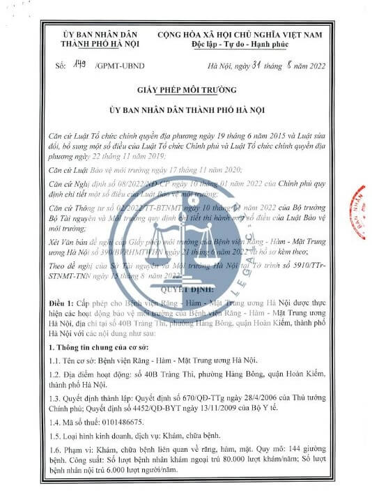 Thủ tục xin cấp giấy phép môi trường 2026 Giấy phép môi trường