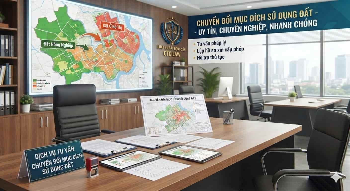 Quy định về chuyển đổi mục đích sử dụng đất 2026 Dịch vụ chuyển đổi mục đích sử dụng đất