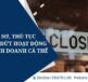 Hồ sơ, thủ tục chấm dứt hoạt động hộ kinh doanh cá thể
